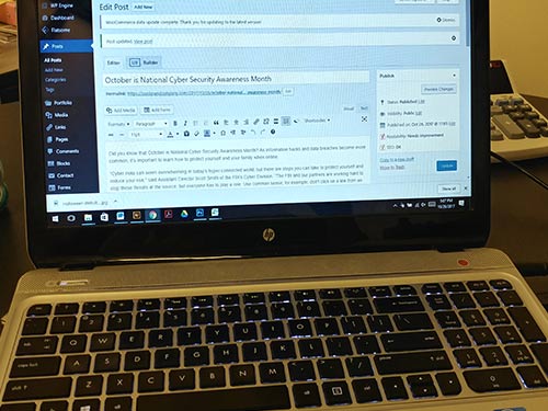 October is National Cyber Security Awareness Month